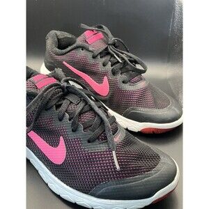 Nike Flex Experience RN 4 Women Running Shoes Black & Pink Size 8.5